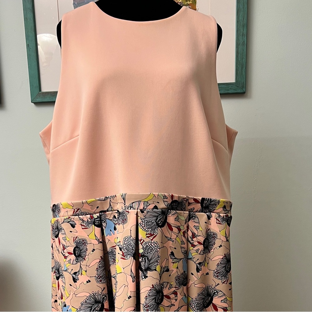 Eloquii Pink and Floral Dress